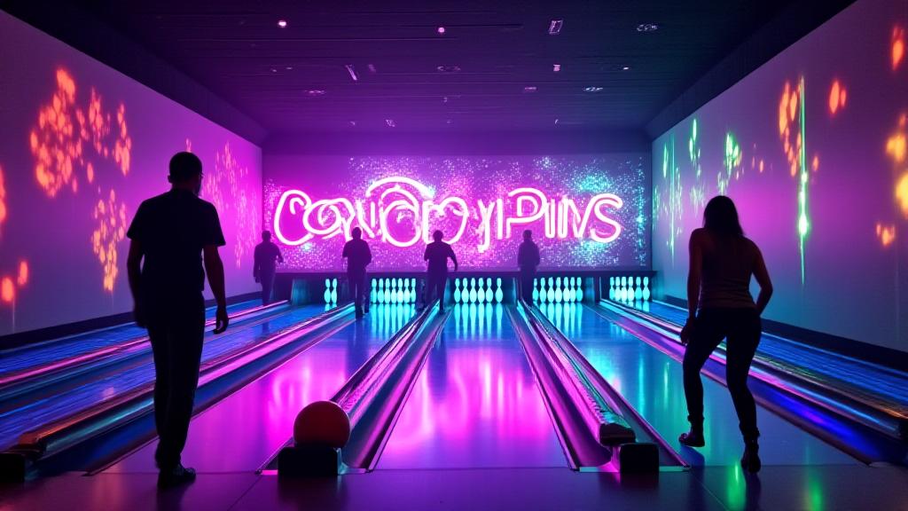 Glow bowling bij Canopy Pins in Tilburg